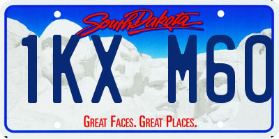 SD license plate 1KXM60