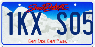 SD license plate 1KXS05