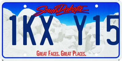 SD license plate 1KXY15