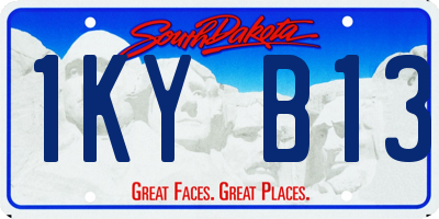 SD license plate 1KYB13