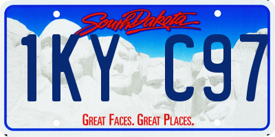 SD license plate 1KYC97