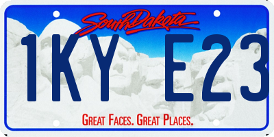 SD license plate 1KYE23