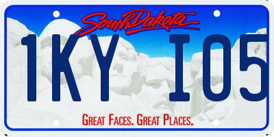 SD license plate 1KYI05