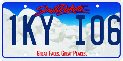 SD license plate 1KYI06