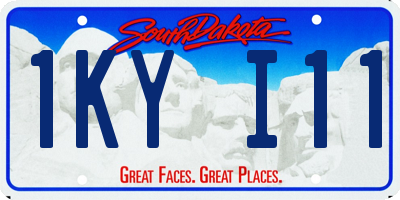 SD license plate 1KYI11