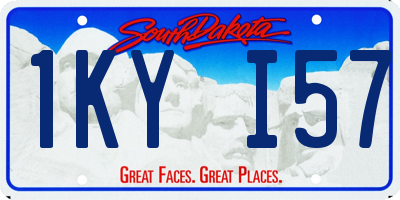SD license plate 1KYI57