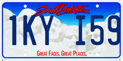 SD license plate 1KYI59