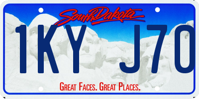 SD license plate 1KYJ70