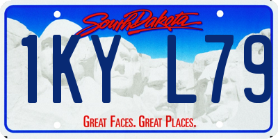 SD license plate 1KYL79