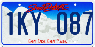 SD license plate 1KYO87