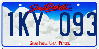 SD license plate 1KYO93