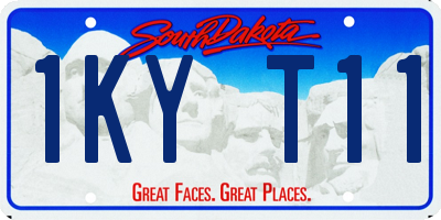 SD license plate 1KYT11