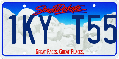 SD license plate 1KYT55