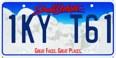SD license plate 1KYT61