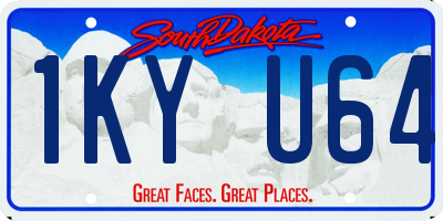 SD license plate 1KYU64