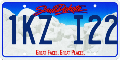 SD license plate 1KZI22