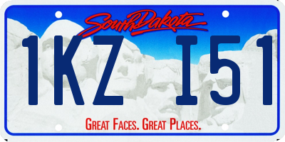 SD license plate 1KZI51