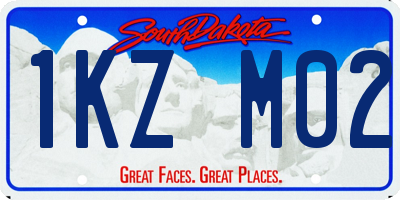 SD license plate 1KZM02