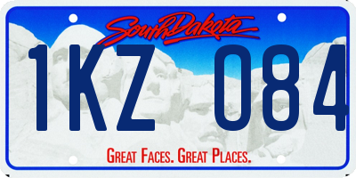 SD license plate 1KZO84