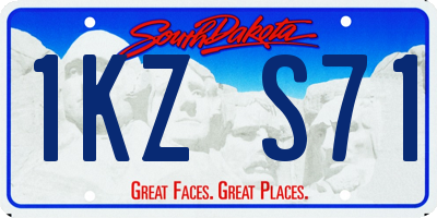 SD license plate 1KZS71
