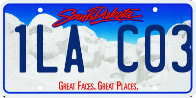 SD license plate 1LAC03
