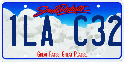 SD license plate 1LAC32