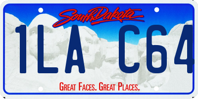 SD license plate 1LAC64
