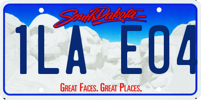 SD license plate 1LAE04