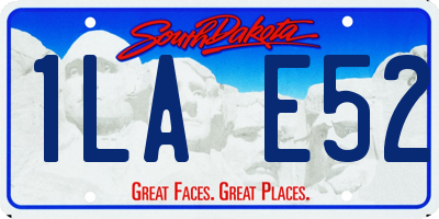 SD license plate 1LAE52