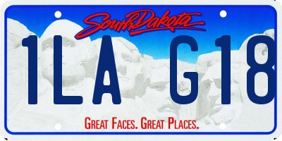 SD license plate 1LAG18