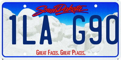 SD license plate 1LAG90