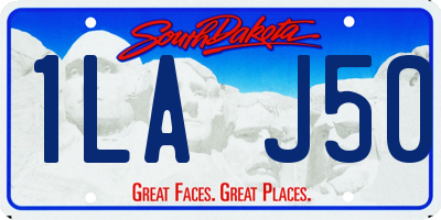 SD license plate 1LAJ50
