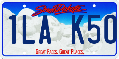 SD license plate 1LAK50