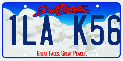 SD license plate 1LAK56