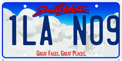 SD license plate 1LAN09
