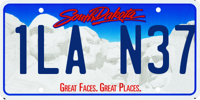 SD license plate 1LAN37