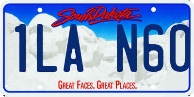 SD license plate 1LAN60