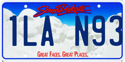 SD license plate 1LAN93