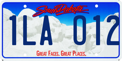 SD license plate 1LAO12