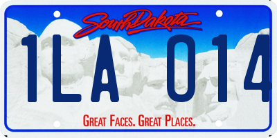 SD license plate 1LAO14