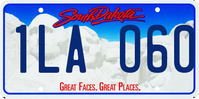 SD license plate 1LAO60