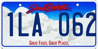 SD license plate 1LAO62