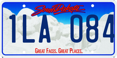SD license plate 1LAO84