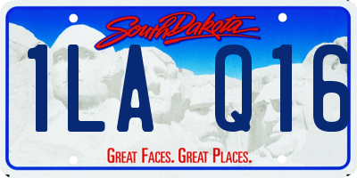 SD license plate 1LAQ16
