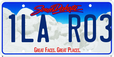 SD license plate 1LAR03