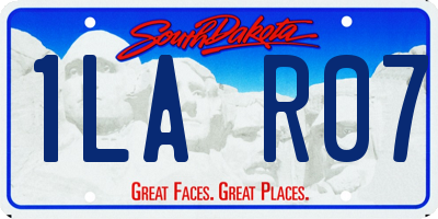 SD license plate 1LAR07