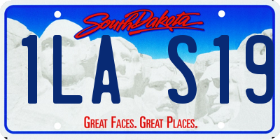 SD license plate 1LAS19