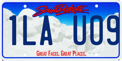 SD license plate 1LAU09