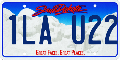 SD license plate 1LAU22