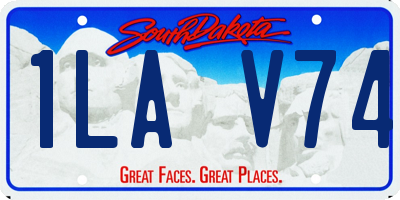 SD license plate 1LAV74